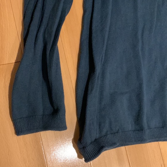 ✏️MAKE AN OFFER Thyme Maternity Women’s Teal Turtleneck - size L - Picture 3 of 15